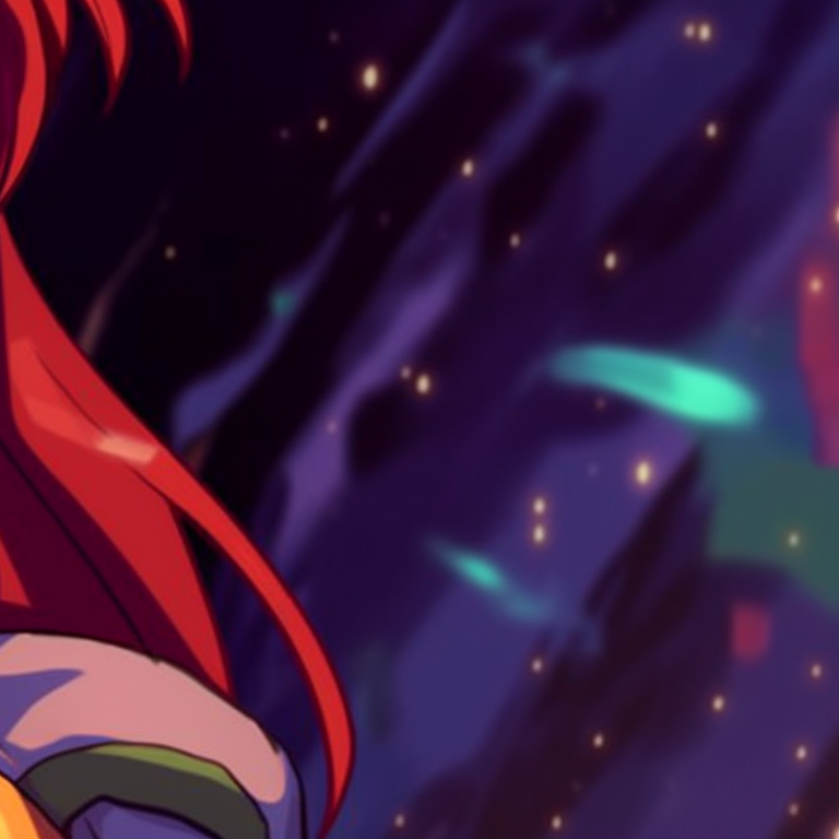Close-up of Robin and Starfire, showcasing their unique features, with bright colors and bold lines. cute robin and starfire matching pfp pfp for discord.