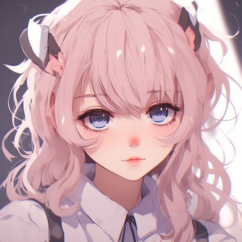 Anime girl with a tender smile surrounded by cherry blossoms, portraying softness and tranquility. anime aesthetic pfp for girls