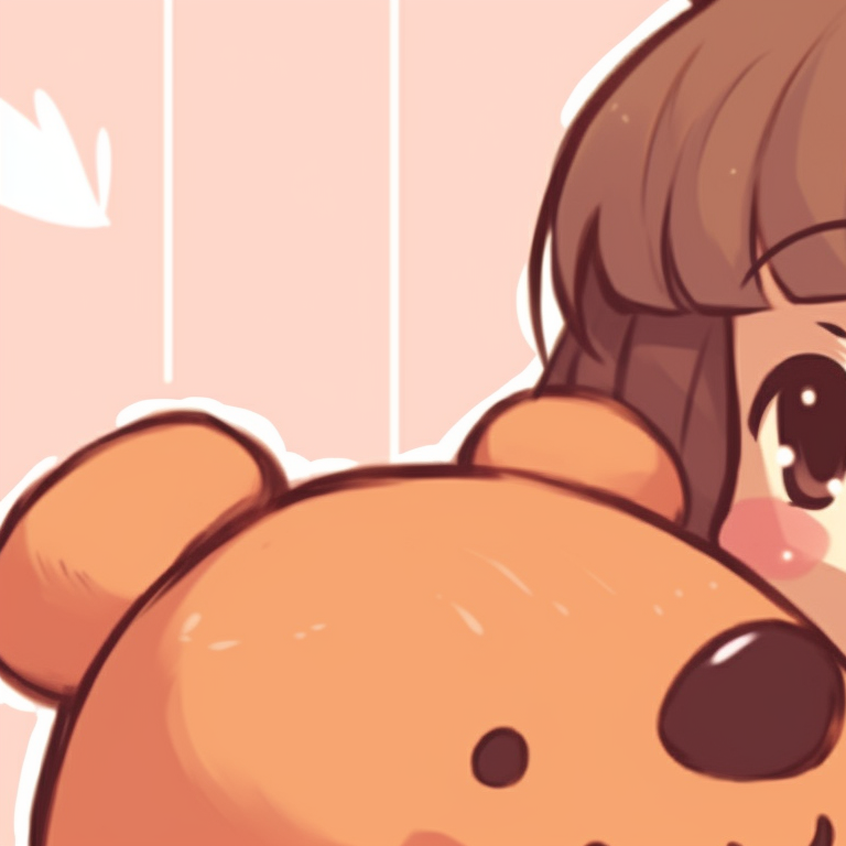 Illustration showcasing Milk and Mocha bears in a tender embrace, pastel hues and soft pencils. best of milk and mocha pfp pairs pfp for discord.