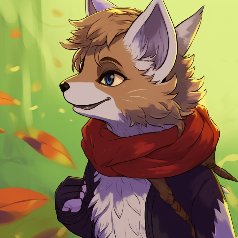 Two furry characters gazing at the stars, blending cool blues and warm yellows, celestial motifs. animated furry matching pfp pfp for discord.