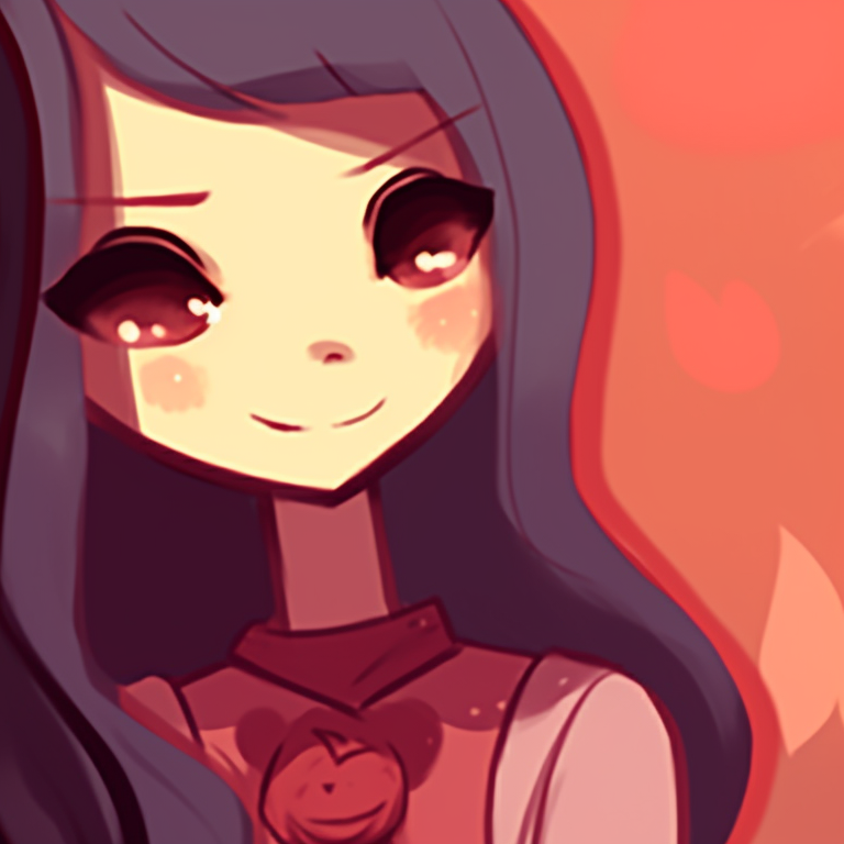 Marceline and Bubblegum dressed as witches, in rich, autumnal colors, sharing a candy apple. marceline and bubblegum halloween pfp pfp for discord.