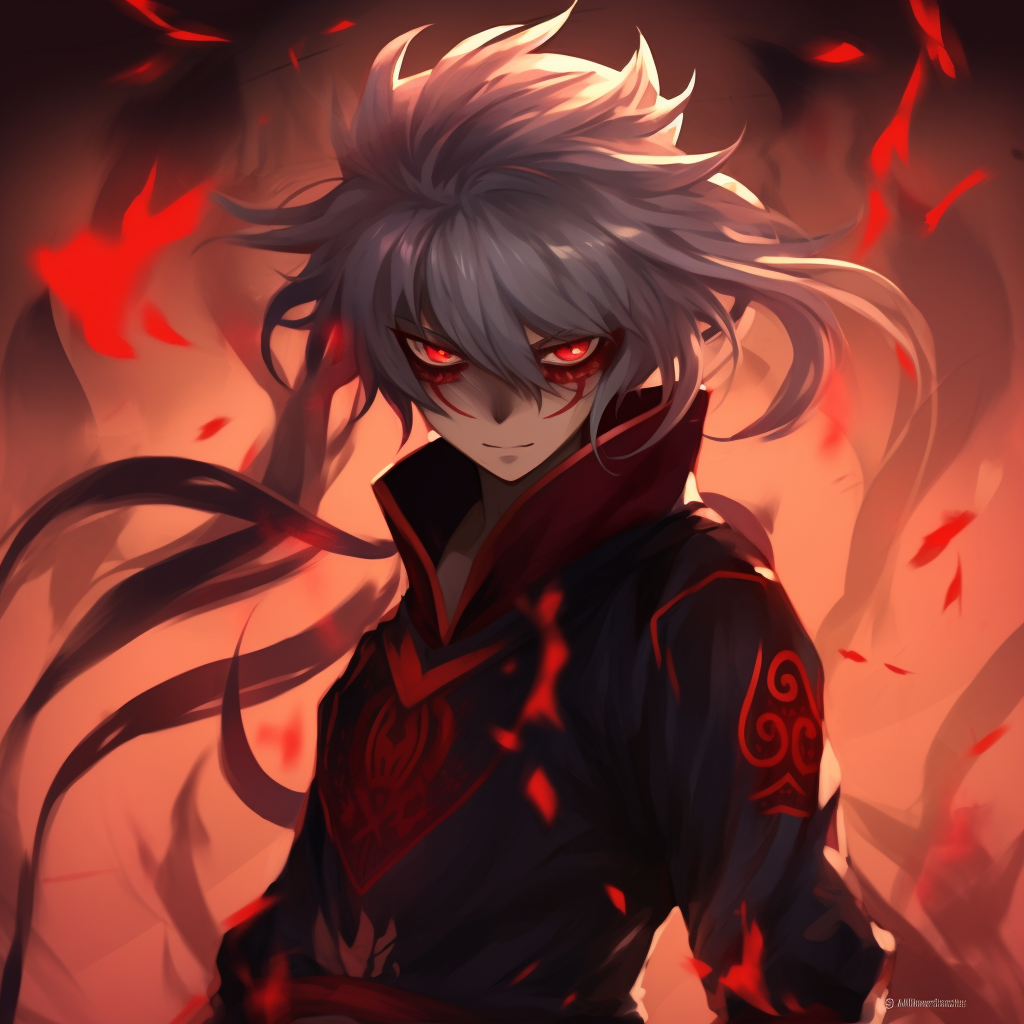 Inuyasha in his demon form with striking lines and bold colors popular demon anime pfp pfp for discord.