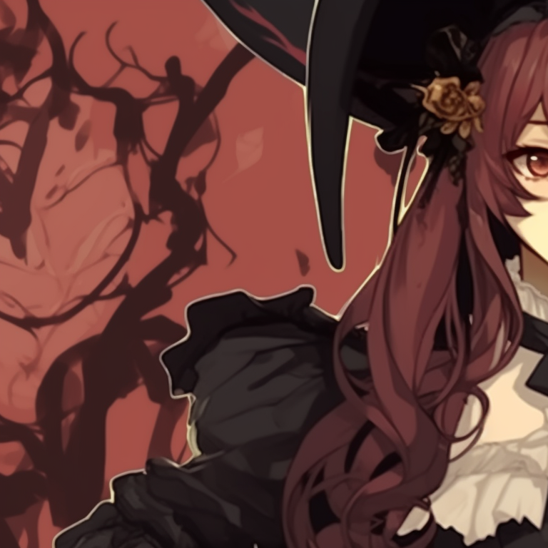 Two characters displaying a spectral affection, intricate linework and ghostly tones. spooky halloween theme my dress up darling matching pfp fashion pfp for discord.