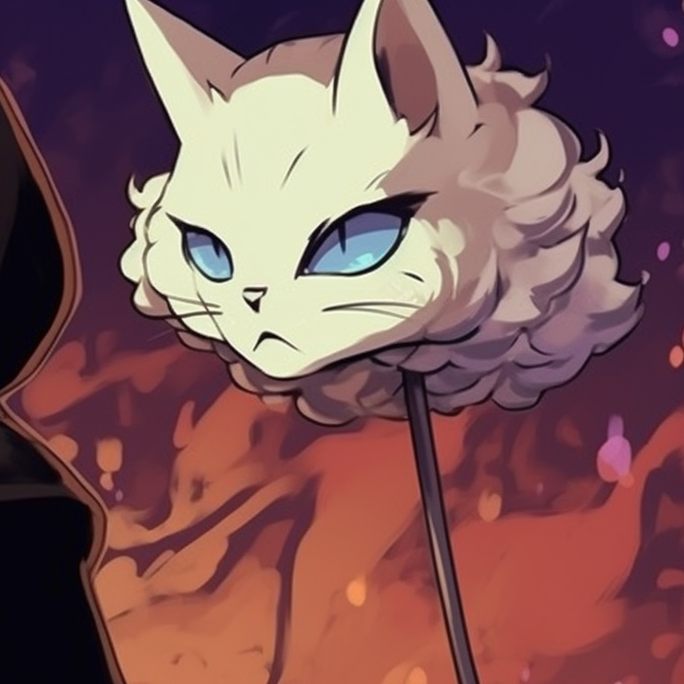 Two characters as spooked owls, cool tones with hazy detailing, perched on a branch. pfp pair animal halloween theme pfp for discord.