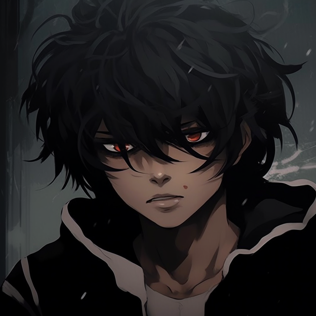 Anime male in sophisticated eyewear, intricate shadows and muted colors. black anime pfp inspirationsHD, free download