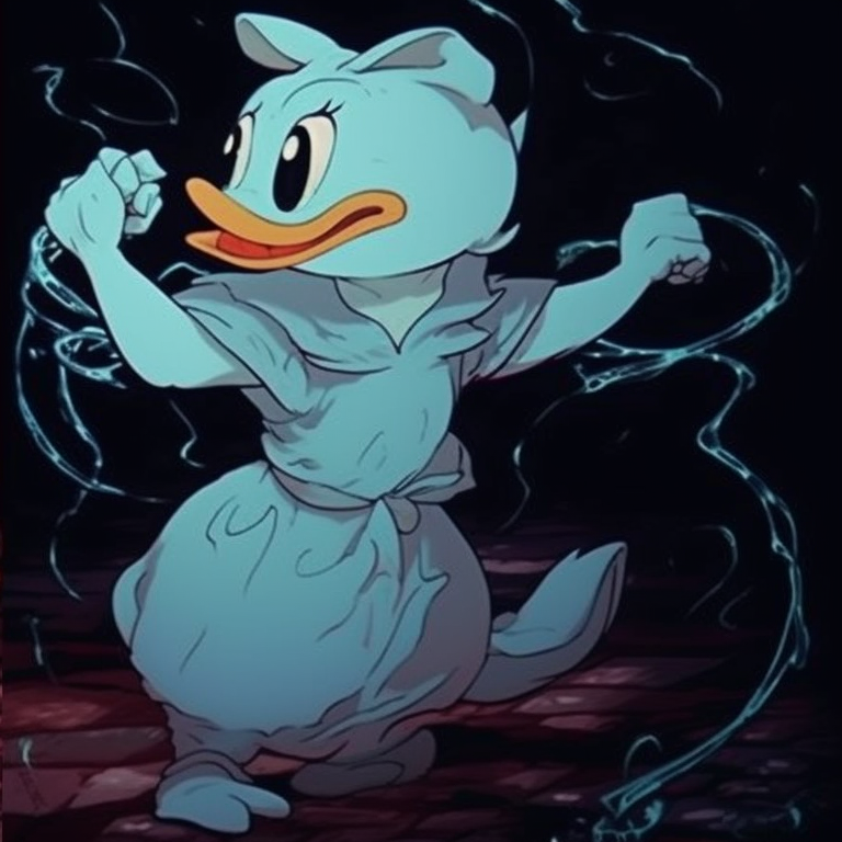 Two characters, Gaston and Beast, strong color contrast and classic art style, stand-off. disney villain halloween matching pfps pfp for discord.