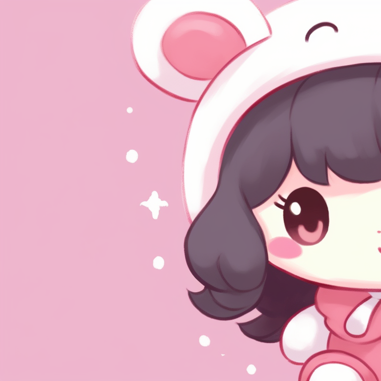 Sanrio characters gazing at the moon, muted colors, and soft shading. sanrio charming matching pfp pfp for discord.