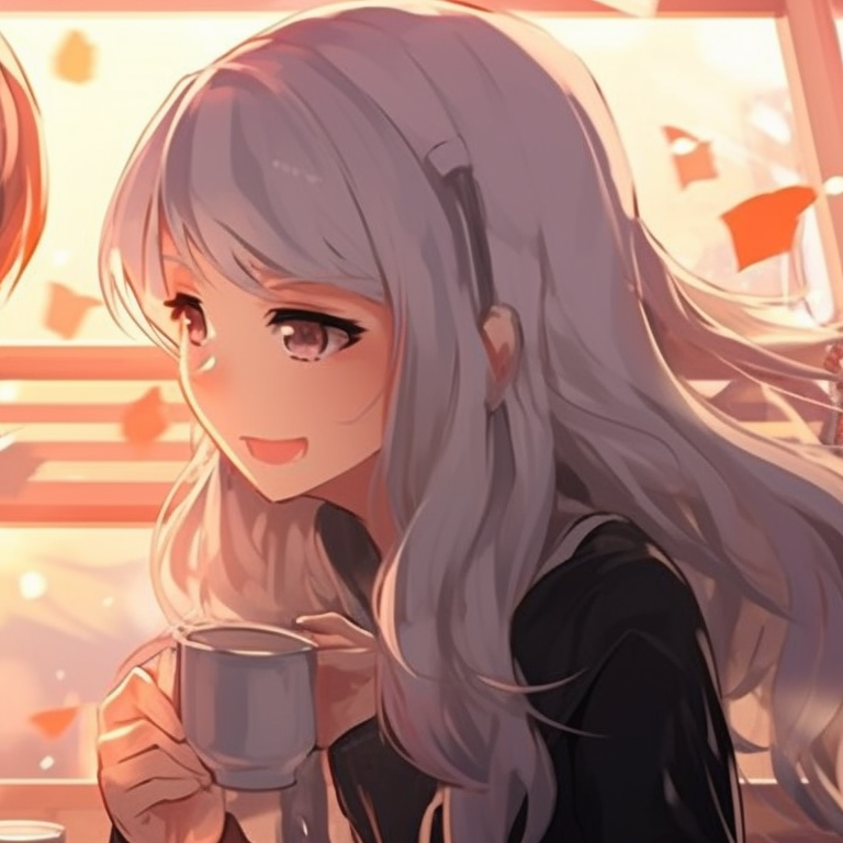 Two characters sharing an umbrella, somber palette with emphasis on characters' expressions and falling rain. exquisite best friends matching pfp in artwork pfp for discord.