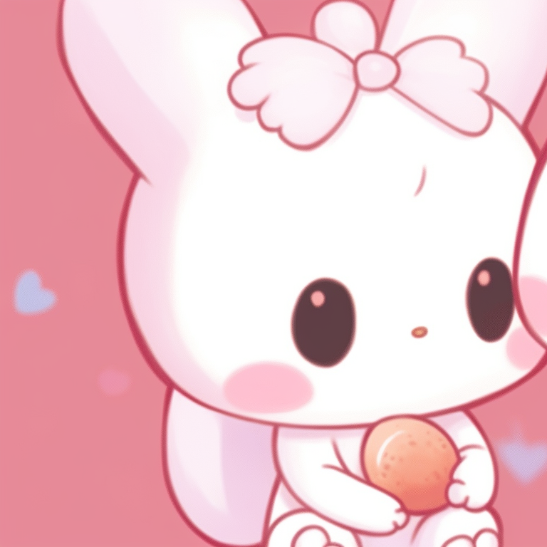 Two Sanrio characters in dynamic poses, energetic lines and expressive faces. modern matching sanrio pfp pfp for discord.