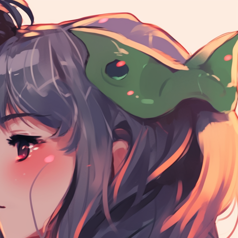 Two characters, modern fashion and stark colors, sitting leisurely. pfp matching non-anime couples pfp for discord.