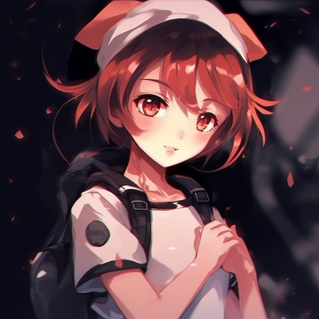 Bulma from Dragon Ball interpreted through a Y2K lens, vivid colors coupled with modern elements. girl y2k anime pfp