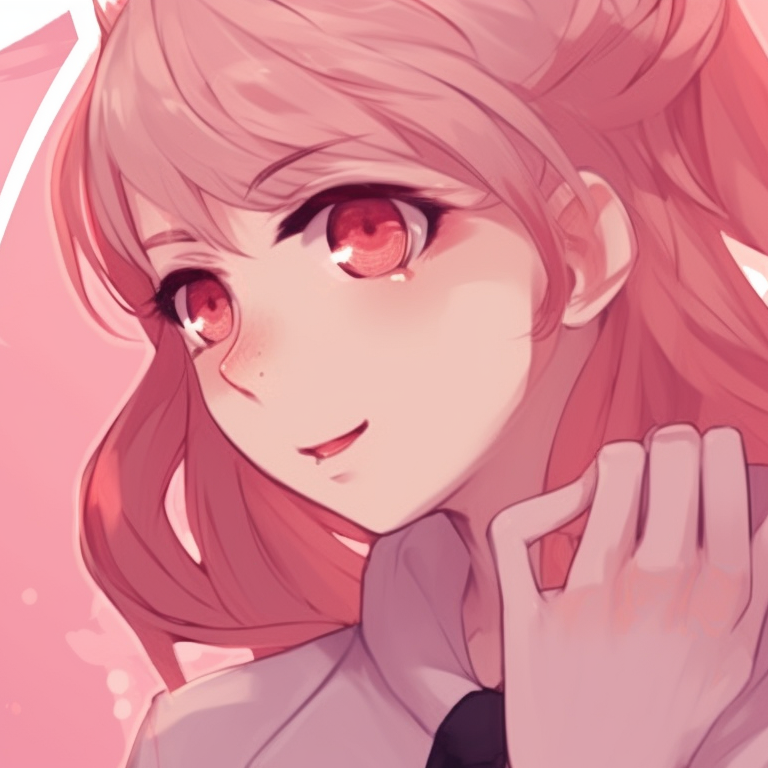 Two characters during sunrise, warm colors and smiles shared. matching anime profile pics for 2 buddies pfp for discord.