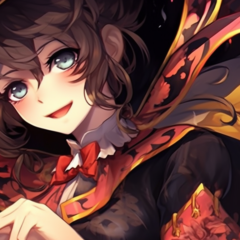 Two characters in playful ghost costumes with soft colors and smoothing shading. top matching pfp for couples in anime halloween theme pfp for discord.