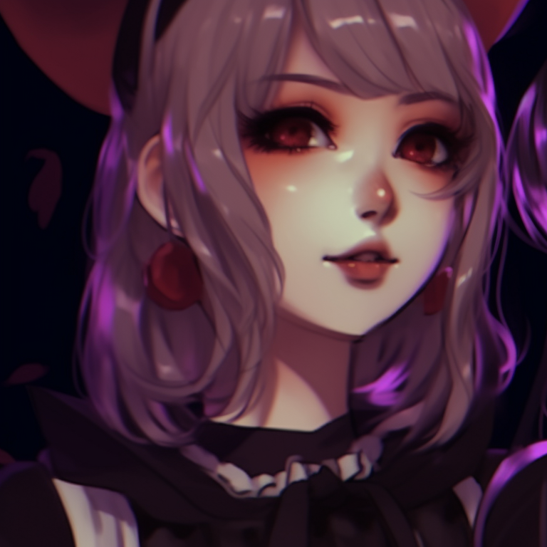 Silhouette profile of two idols against a backdrop of a twilight sky, facial features highlighted. guide to creating kpop matching pfp halloween theme pfp for discord.