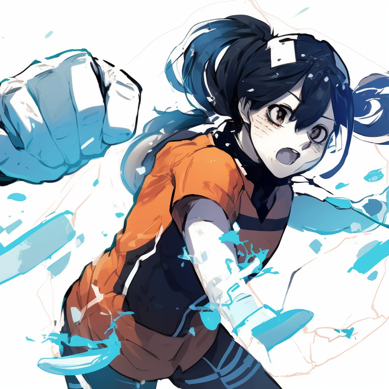 Three characters, vibrant colors and jumping poses, celebrating a victory on the football field. blue lock matching pfp - trios pfp for discord.