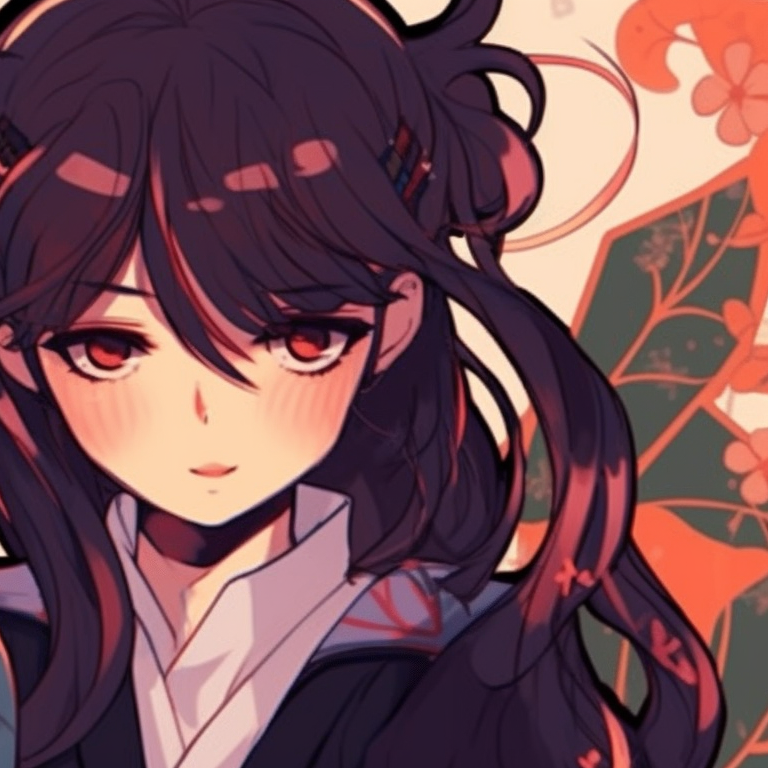 Two characters in school uniforms, sharing a playful look. trendy discord matching pfp collection pfp for discord.