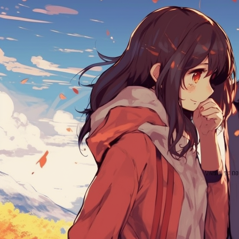 Two characters in pixel art style, chunky graphics and 8-bit colors, back to back. anime pfp matching with unique style pfp for discord.