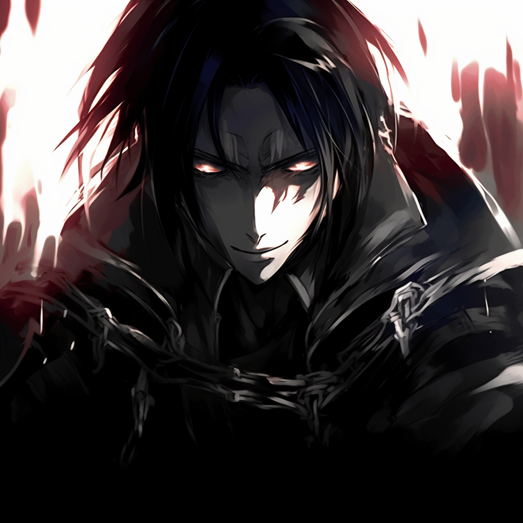 Stance capture of Levi Ackerman indicating imminent fight, highlighting his stern expression and swift speed. gifs of badass anime pfp