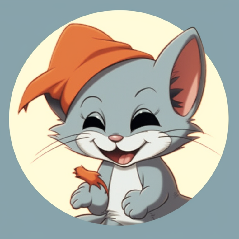 Tom and Jerry, in Halloween costumes, mischievous grins, pastel colors and minimal shading. tom and jerry matching pfp halloween theme design pfp for discord.