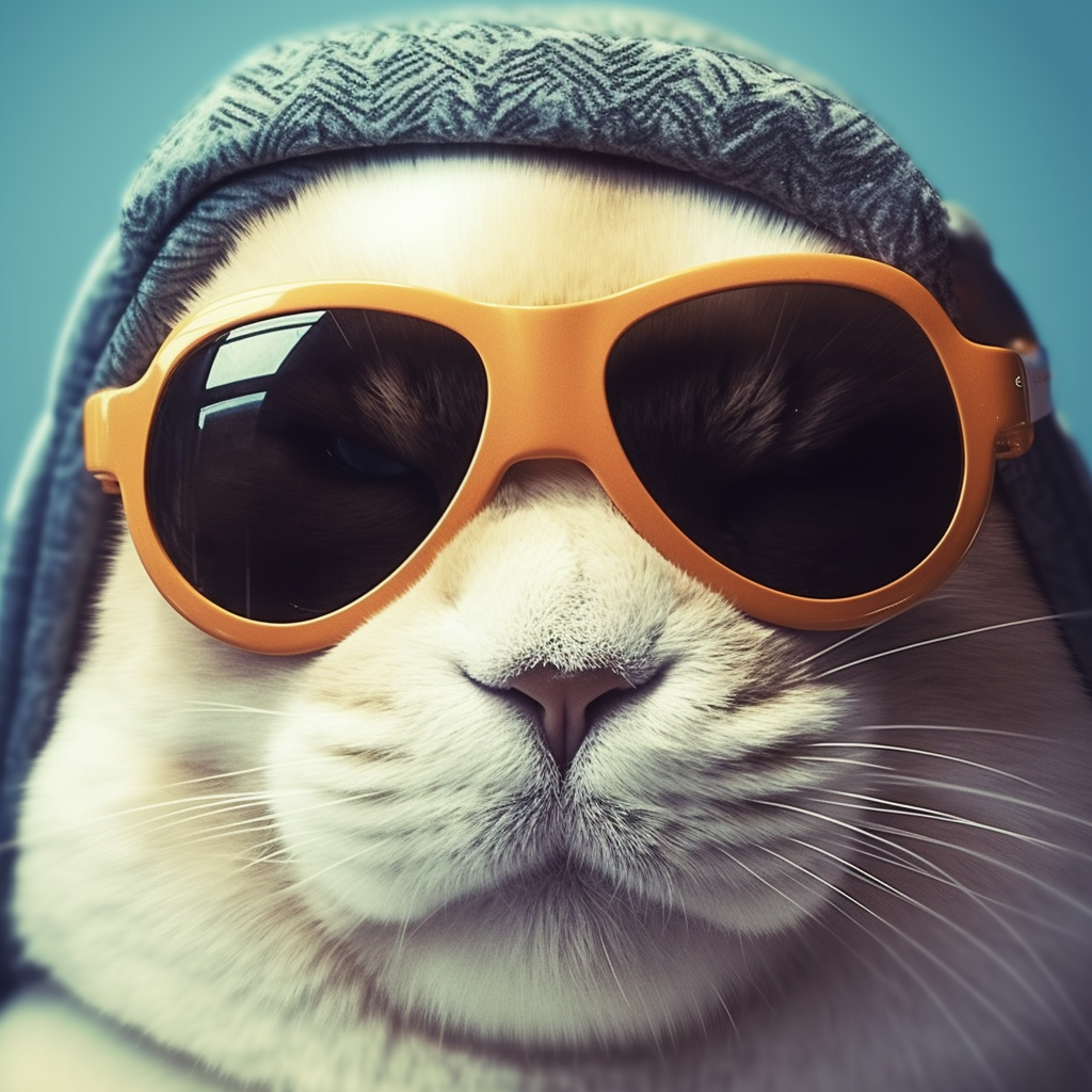 Close-up of a cool penguin, featuring fine details and sharp contrast. humorous animal pfp