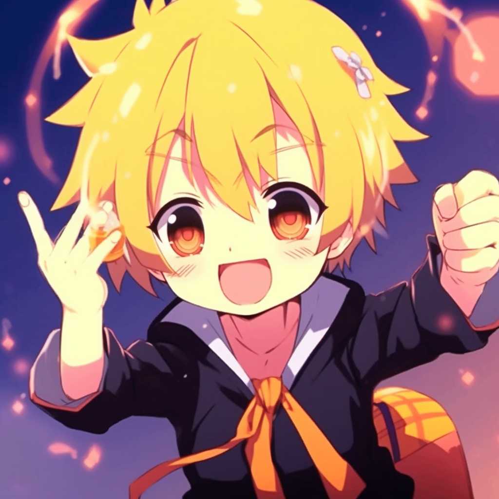 Naruto doing a funny dance, attention to character's joyful expressions. unique anime gif pfp