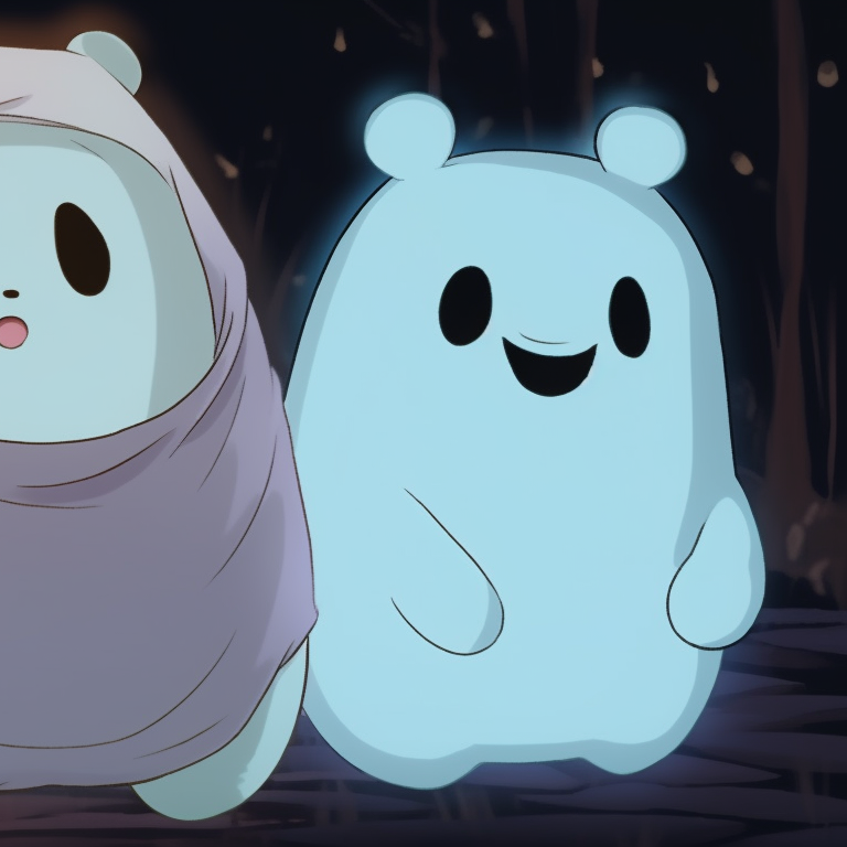 All three bears enjoying Halloween candy, vivid colors and detailed background. cute we bare bears matching halloween pfp ideas pfp for discord.