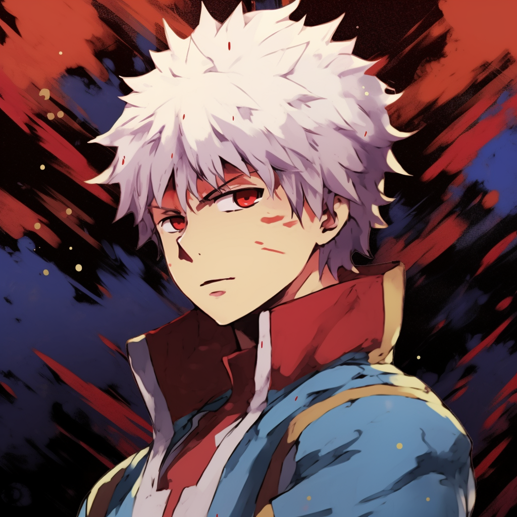 A focused profile of Todoroki exploiting his unique quirk, detailed illustration. unique anime characters pfp
