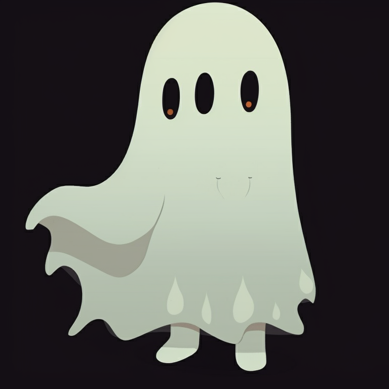 Two characters represented as ghostly silhouettes against a dark background, their contrasting colors popping. popular matching ghost pfp halloween theme trends pfp for discord.