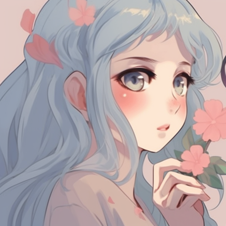 Two girls, luminous sunset behind, warm colors and soft smiles. unique girl's matching pfp pfp for discord.