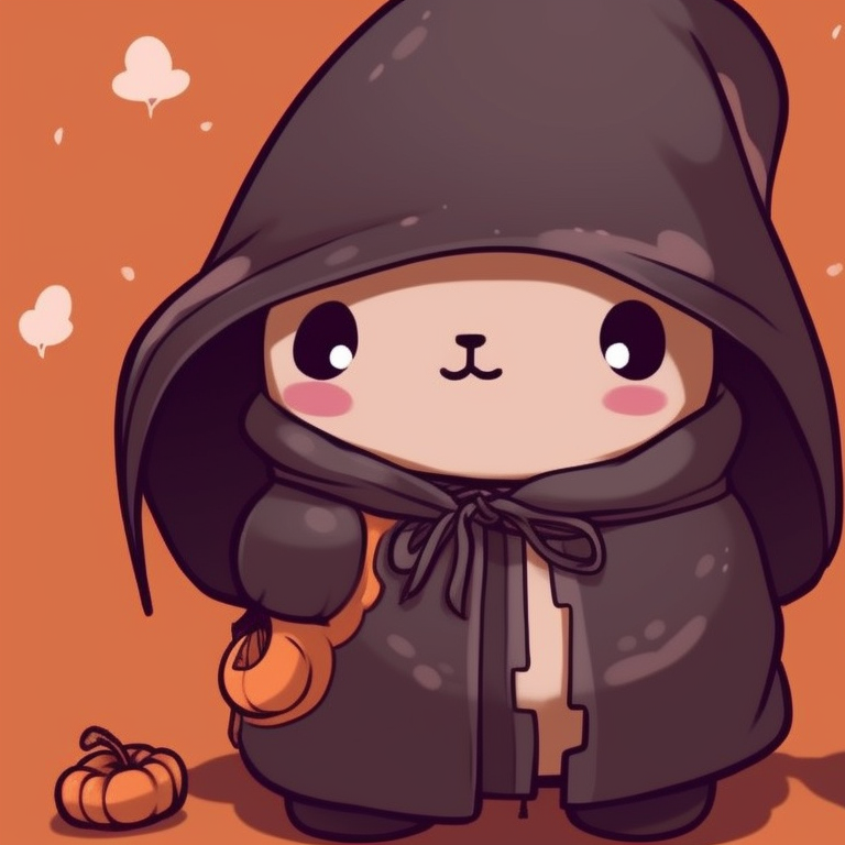 Milk and Mocha bear dressed in matching witch hats, pastel colors and soft shading, brooms in hand. creative halloween theme ideas for milk and mocha bear matching pfp pfp for discord.