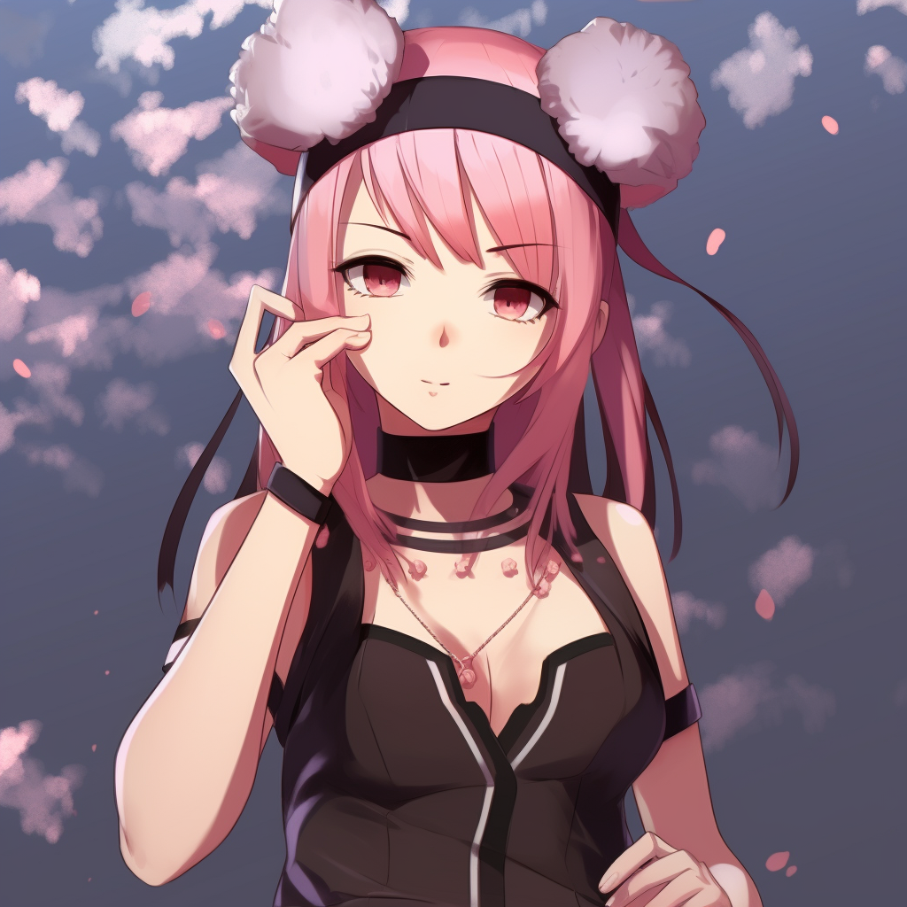 Sakura in a dynamic pose, ready for battle, with the soft lines of her clothing flowing. y2k anime female characters