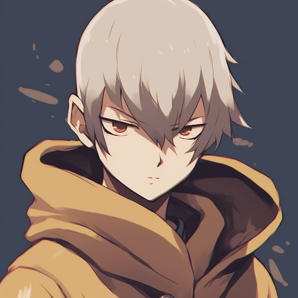 Saitama from One Punch Man, distinctive baldness and simplistic attire. top anime characters for pfp