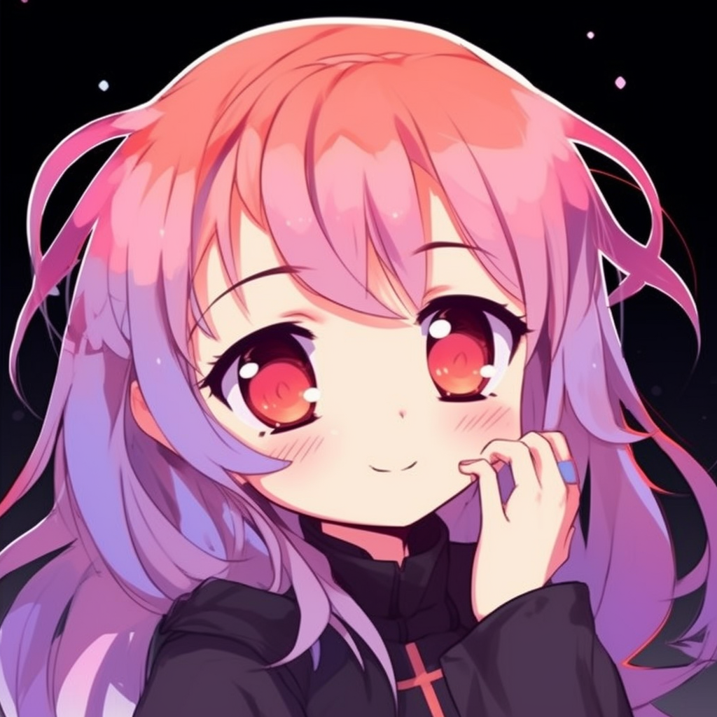 Anime picture with a floral crown, intricate flower details and soft colors. 512x512 anime pfp cute style