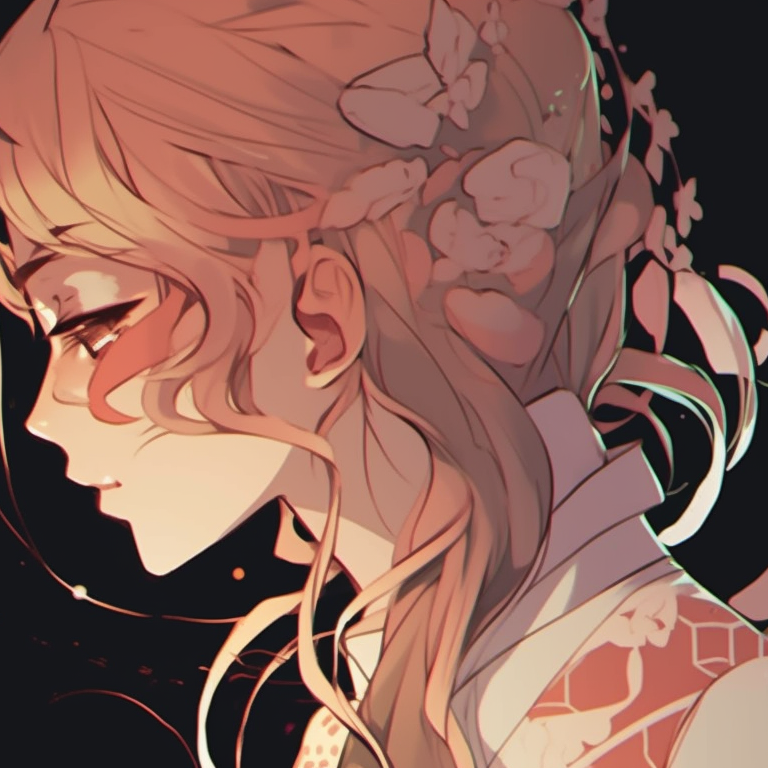 Two characters embracing under twilight, detailed clothing and soft lighting, one leaning into the other. unique aesthetic matching pfp couples pfp for discord.