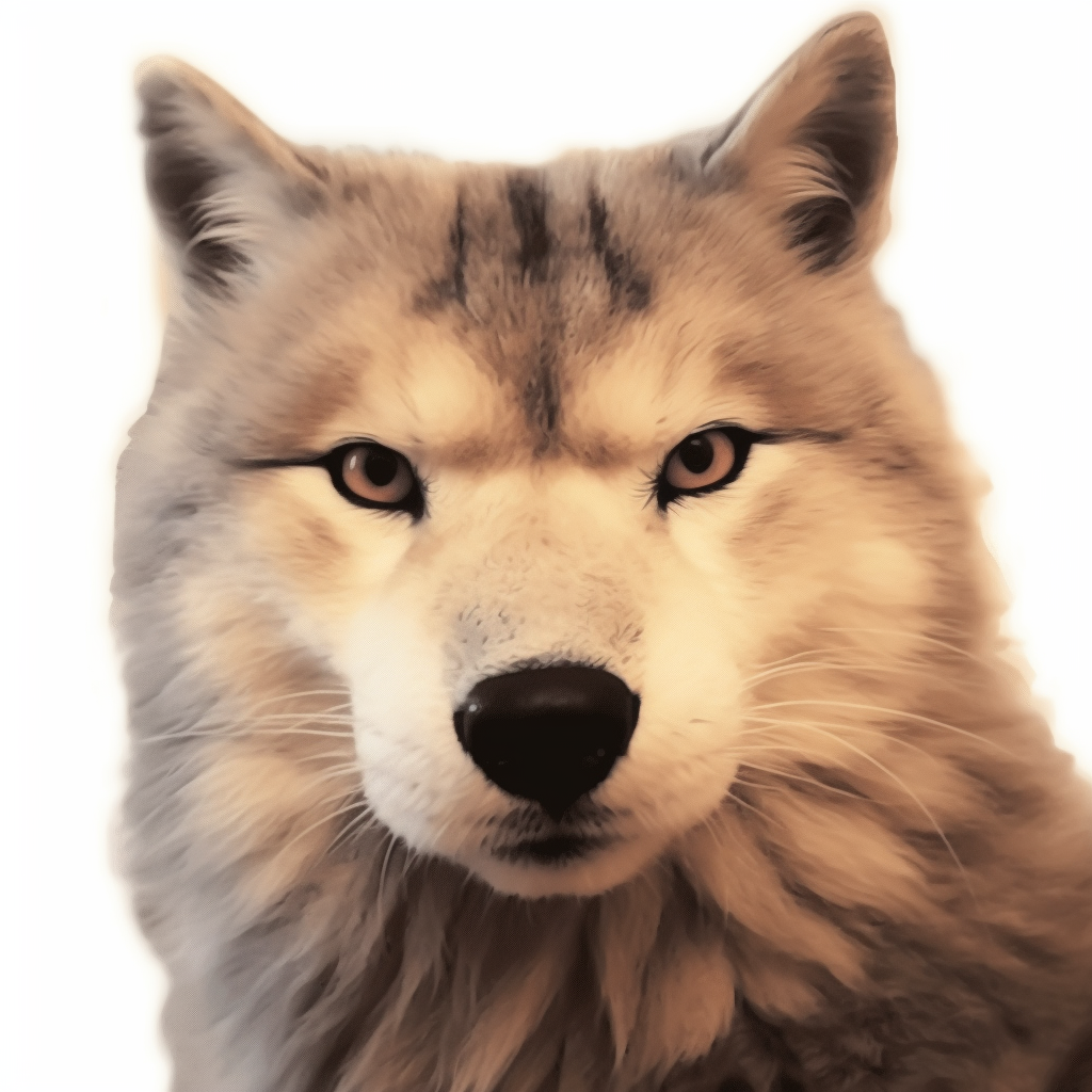 Close-up of wolf's eyes, deep shadows and striking iris detail. hand-drawn animal pfp