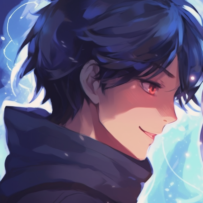 Two characters linked by a mystical connective aura, etheric glows, and celestial colors. ideal couple pfp matching pfp for discord.