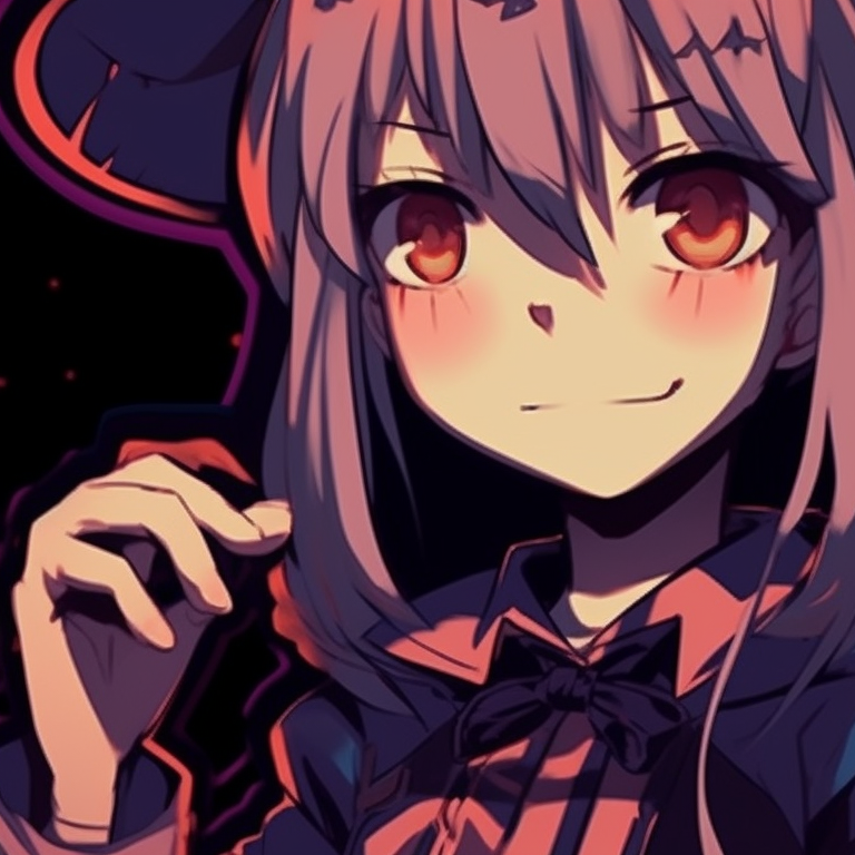 Identical characters in monster costumes, bold lines and Halloween-inspired colors. spooky memes for halloween matching pfp pfp for discord.