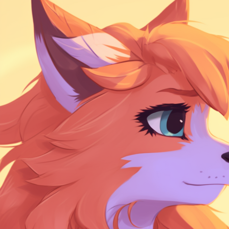 Two anthropomorphic characters, vibrant colors and intricate detailing, gazing together at the wilderness. furry matching pfp examples pfp for discord.