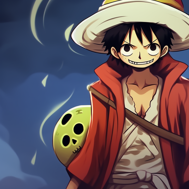 Luffy and Zoro in masked attire, mysterious ambiance and rich details. unique luffy and zoro halloween theme pfp pfp for discord.