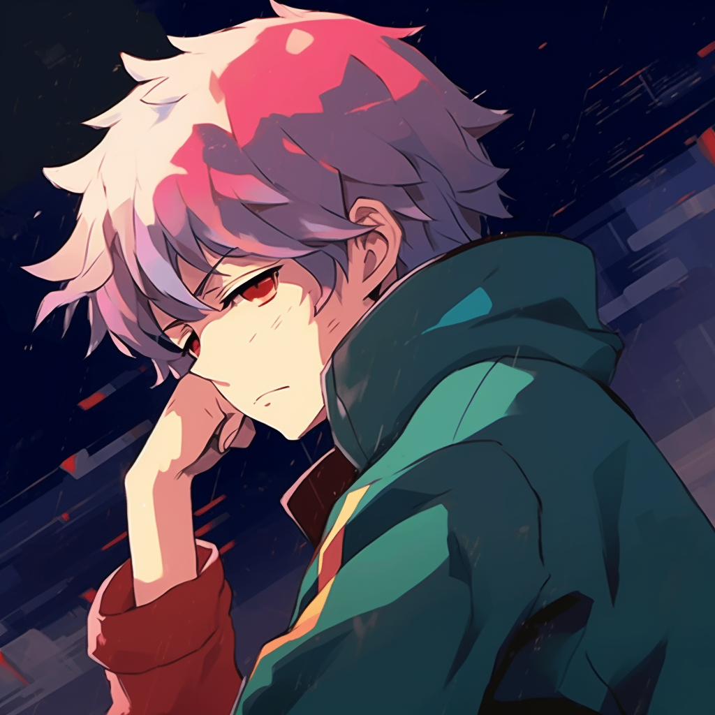 Saiki K, psychedelic color palette with a focus on patterns. best anime pfp gifs gallery