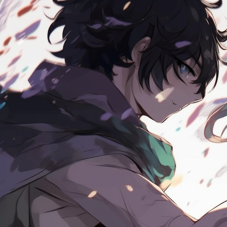 Two characters, radiating energy auras, vivid colors and intricate armor. cool matching anime pfp pfp for discord.