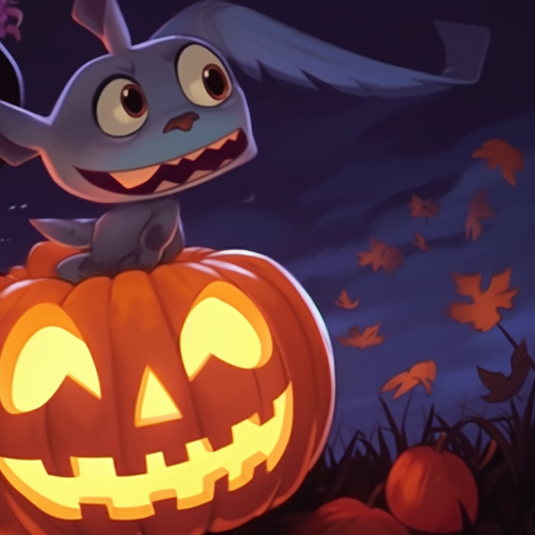 Lilo dressed as a vampire and Stitch as a werewolf, surrounded by a dimly lit ghostly mist. spooky lilo and stitch matching pfp pfp for discord.