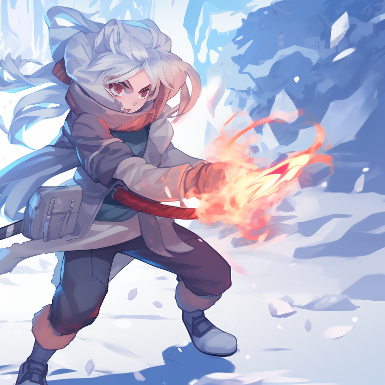 Two characters in matching scarves, detailed artwork and lively expressions, holding a songbook. creative matching christmas tiktok pfp pfp for discord.