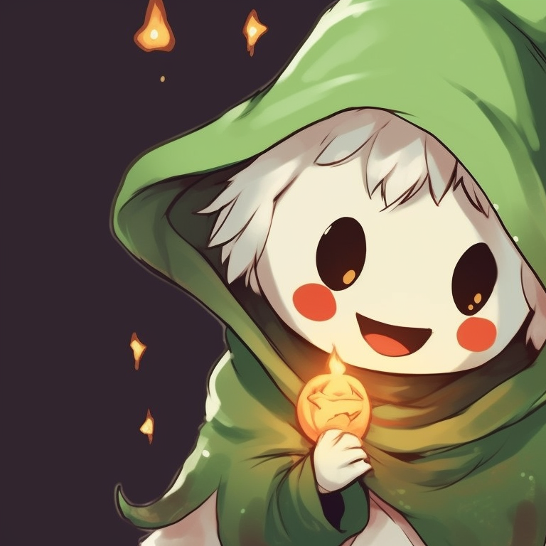 Two ghost characters with cute smiles, wearing Santa hats, and Christmas lights wrapped around them. fashionable matching cute ghost christmas pfp pfp for discord.