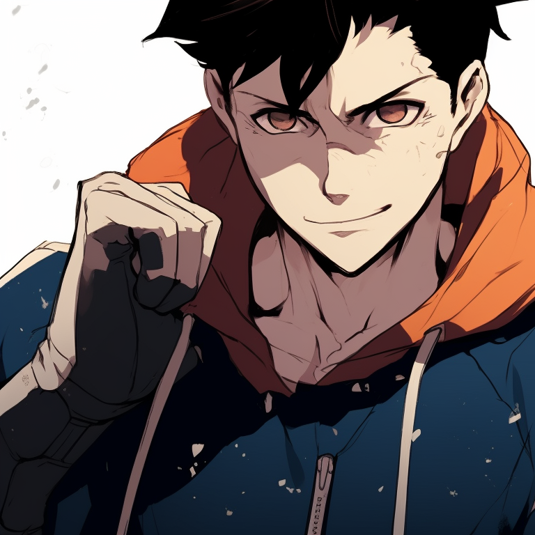 Two characters with a soccer ball, dynamic poses and vivid colors. blue lock matching pfp - male characters pfp for discord.