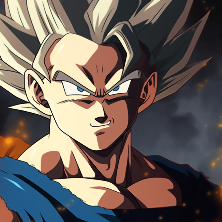 Goku and Vegeta powering up, sparking auras, emphasis on light and shadow effects. best goku and vegeta matching pfp pfp for discord.