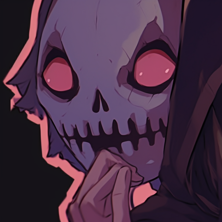 Two ghostly characters under a full moon, using desaturated colors and a melancholic mood. spooky halloween matching pfps - sad and gloomy pfp for discord.