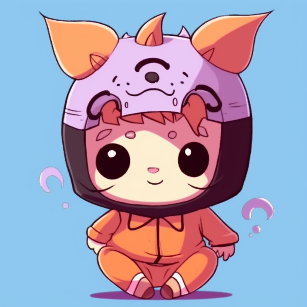 Naruto Chibi smiling wide, cute features and soft shading. funny pfp for school pfp for discord.
