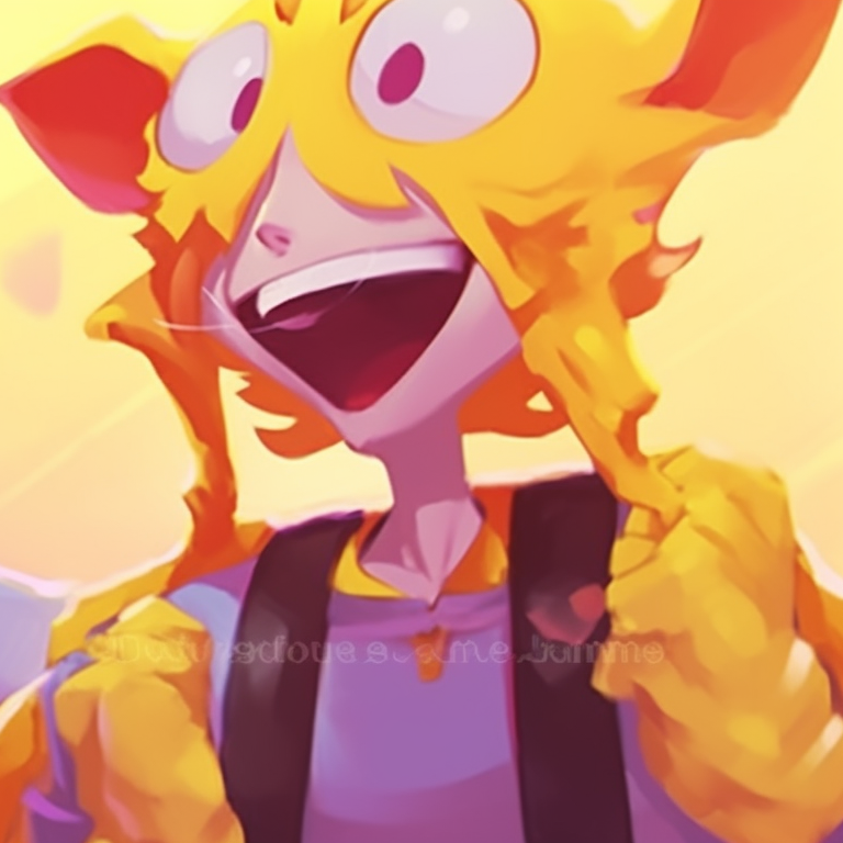 Two characters doing slapstick comedy, popping colors and high energy. comical matching pfp specifically for couples pfp for discord.