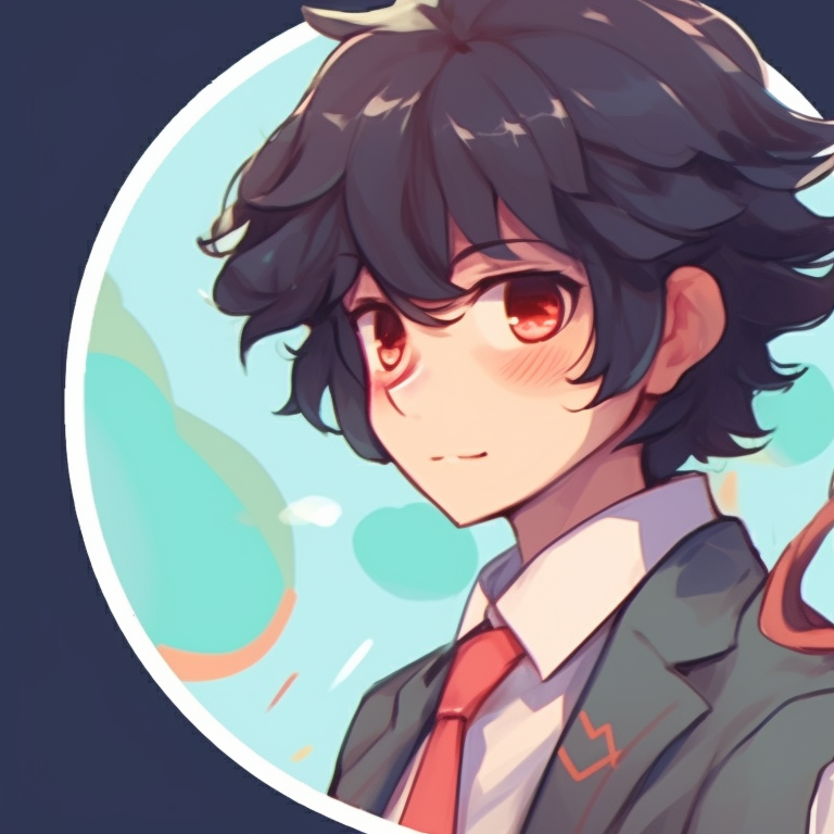 Two characters sharing a laugh, vibrant colors and relaxed environment. unique matching discord pfp pfp for discord.